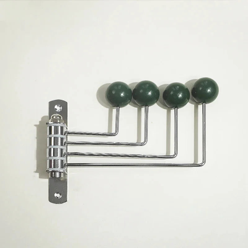 Wandkapstok Metaal Retro 3 of 4 Haken Zwart Wit Groen Rood Hal Slaapkamer