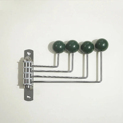 Wandkapstok Metaal Retro 3 of 4 Haken Zwart Wit Groen Rood Hal Slaapkamer