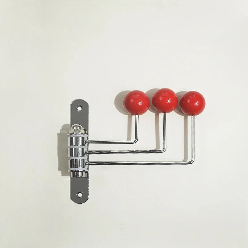 Wandkapstok Metaal Retro 3 of 4 Haken Zwart Wit Groen Rood Hal Slaapkamer