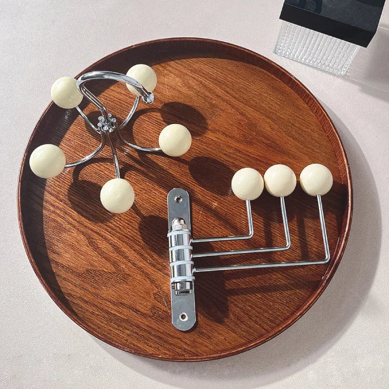 Wandkapstok Metaal Retro 3 of 4 Haken Zwart Wit Groen Rood Hal Slaapkamer