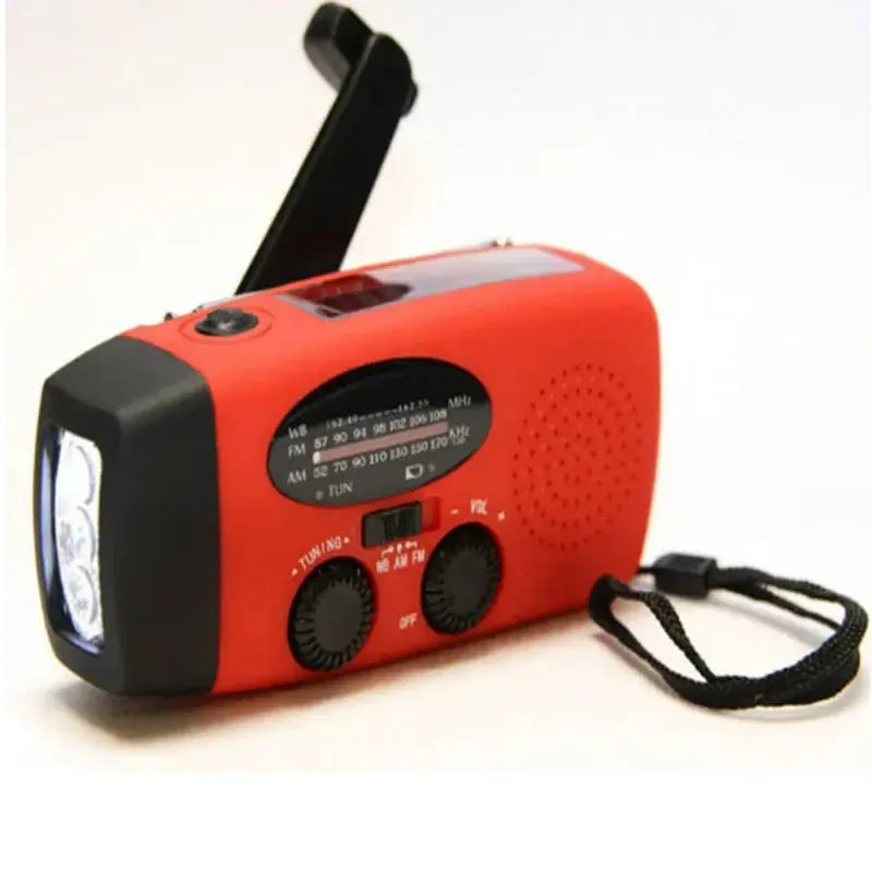 Draagbare Zonne-energie Noodradio met LED-Zaklamp en Powerbank
