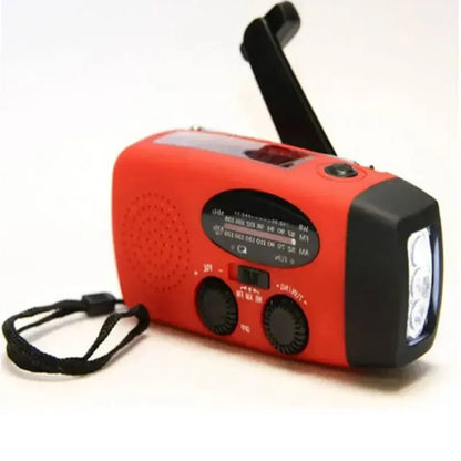 Draagbare Zonne-energie Noodradio met LED-Zaklamp en Powerbank