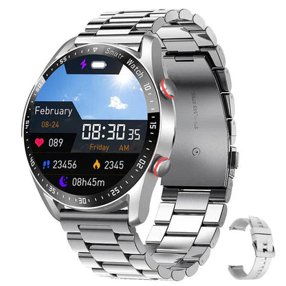 Multifunctioneel Gezondheidshorloge met Hartslagmeter en Bloeddrukmeting – Waterdicht Smartwatch met Oplaadbare Batterij