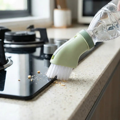 Voegenborstel met Wateraansluiting voor Keuken en Badkamer | Multifunctionele Schoonmaakborstel voor Tegels, Ramen en Douchegoten | Hygiënische Reinigingsborstel met Geïntegreerde Waterdoorvoer