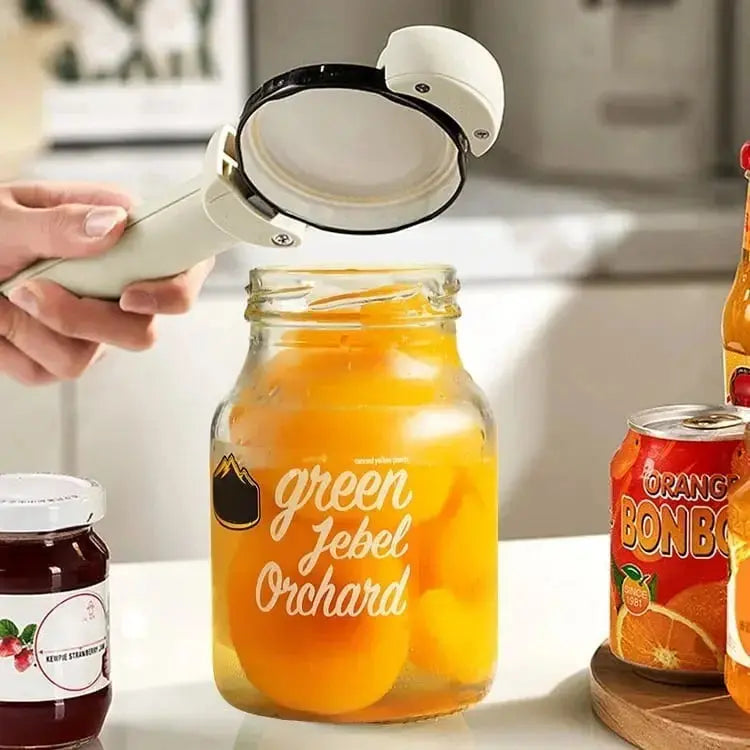 Magnetische Multifunctionele Blikopener met Verstelbare Grip en Ergonomisch Handvat voor Potten en Flessen