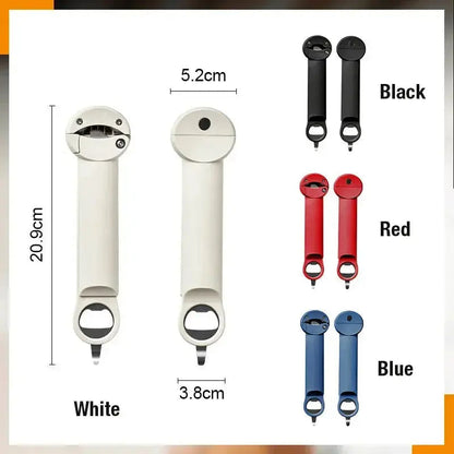Magnetische Multifunctionele Blikopener met Verstelbare Grip en Ergonomisch Handvat voor Potten en Flessen