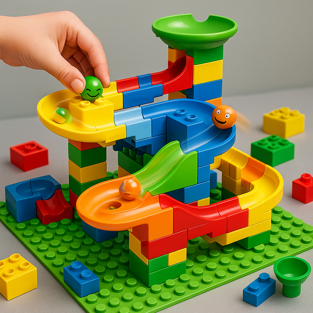 Modulaire Knikkerbaan Bouwspeelgoed Kunststof voor Kinderen Creatief Educatief Constructieset