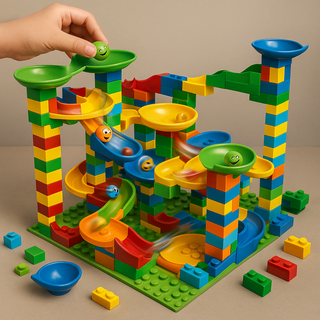 Modulaire Knikkerbaan Bouwspeelgoed Kunststof voor Kinderen Creatief Educatief Constructieset