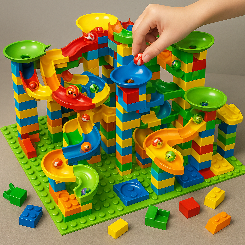 Modulaire Knikkerbaan Bouwspeelgoed Kunststof voor Kinderen Creatief Educatief Constructieset