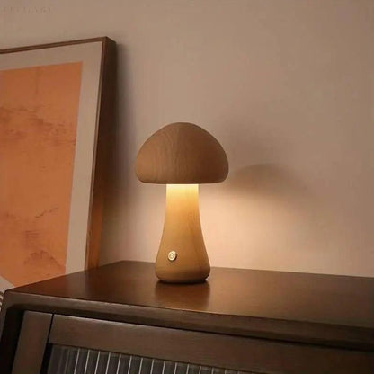 Tafellamp Paddenstoel Dimbaar USB Oplaadbaar Warm Wit