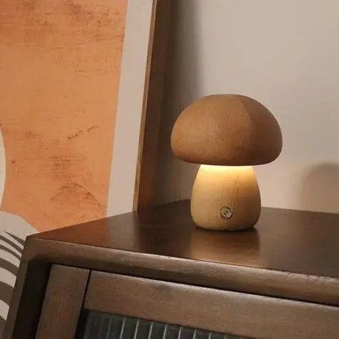 Tafellamp Paddenstoel Dimbaar USB Oplaadbaar Warm Wit