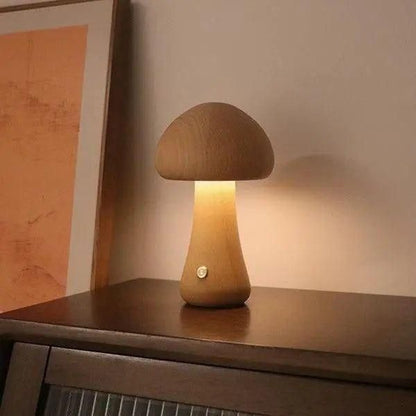 Tafellamp Paddenstoel Dimbaar USB Oplaadbaar Warm Wit