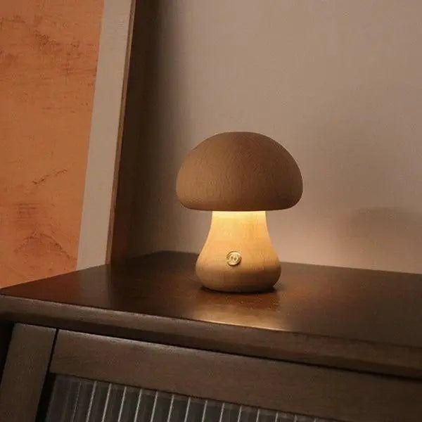 Tafellamp Paddenstoel Dimbaar USB Oplaadbaar Warm Wit