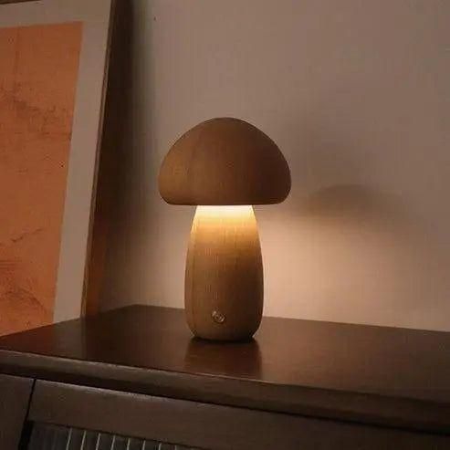 Tafellamp Paddenstoel Dimbaar USB Oplaadbaar Warm Wit