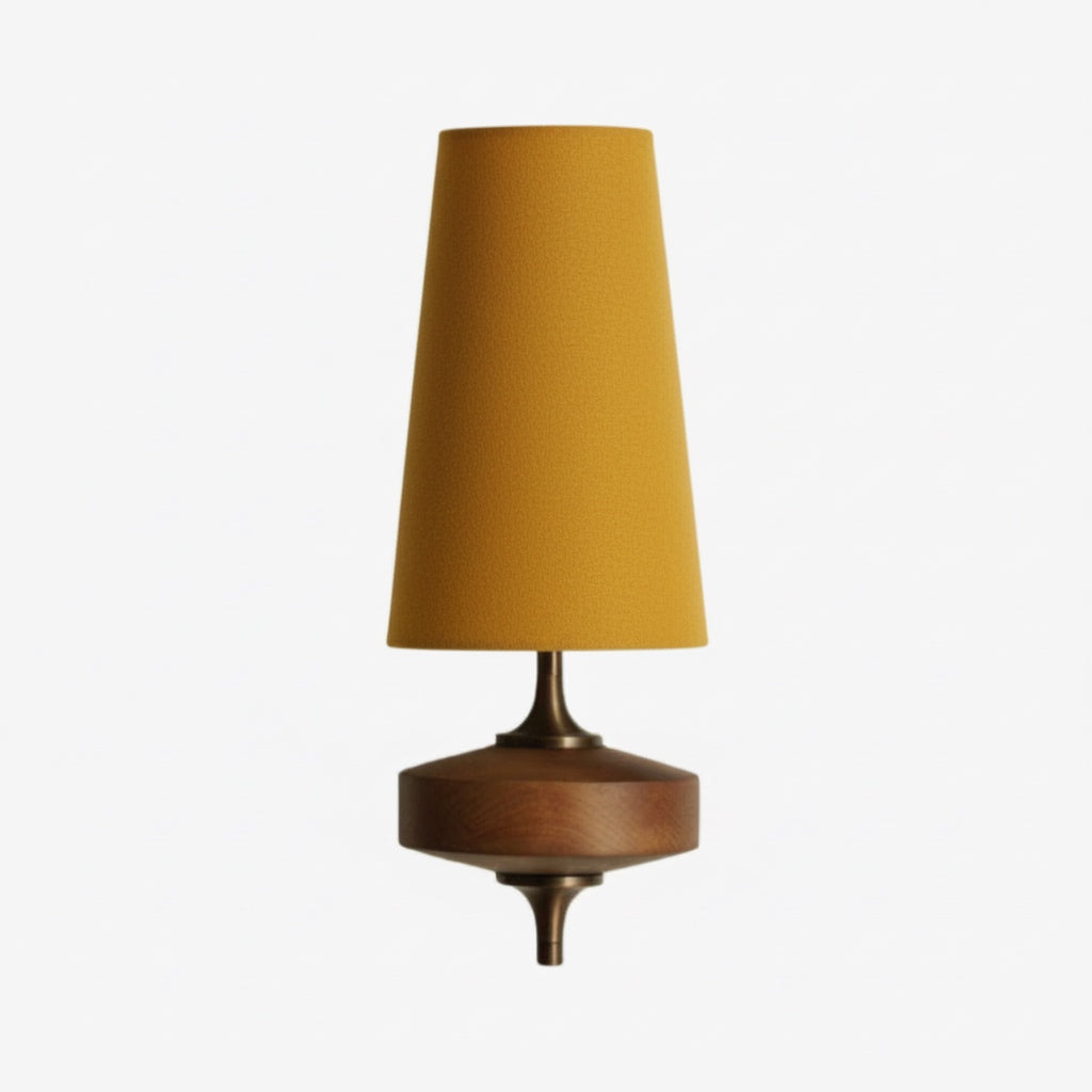 Retro Wandlamp met Stoffen Kap – Vintage Verlichting voor Slaapkamer