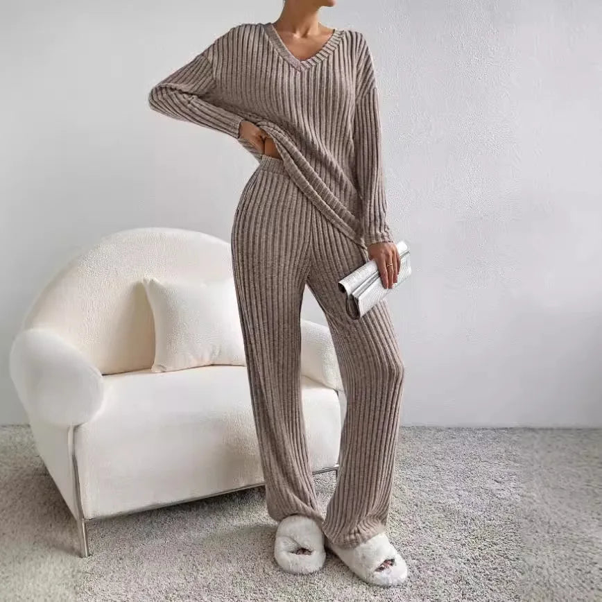 Gebreide Set 2-Delig voor Vrouw Warm en Luxe
