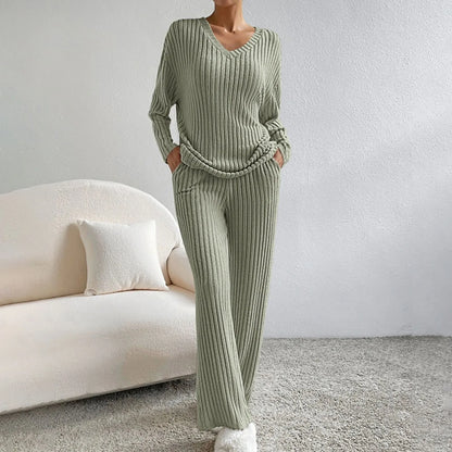 Gebreide Set 2-Delig voor Vrouw Warm en Luxe