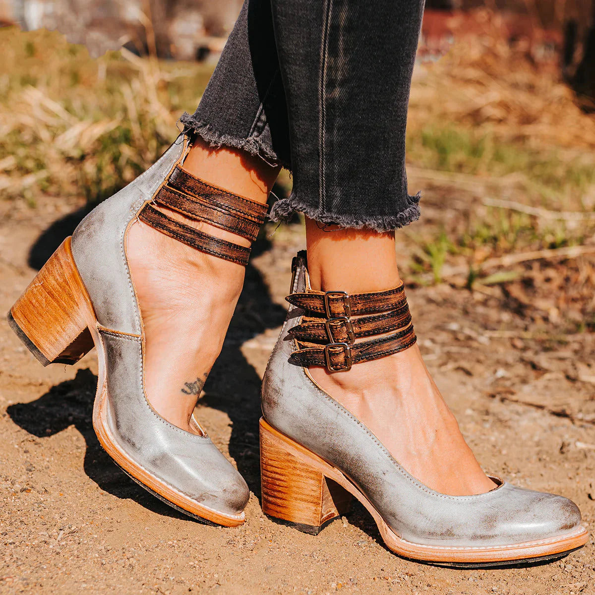 Dames Pumps Met Enkelbandje Stijlvol en Elegант