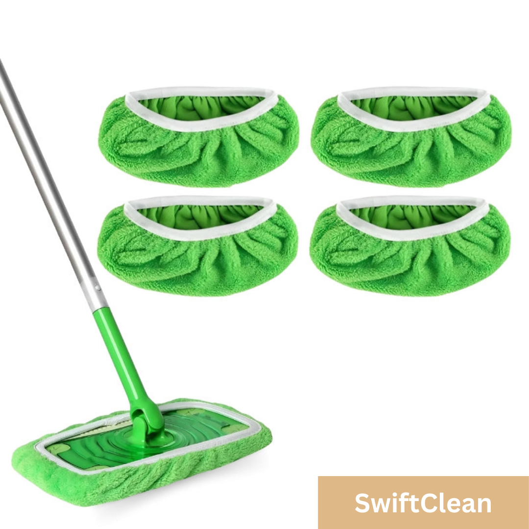 Herbruikbare Microvezel Dweilpads – Milieuvriendelijk & Wasbaar – Past op Alle 10 inch Moppen – Duurzaam Schoonmaakmateriaal