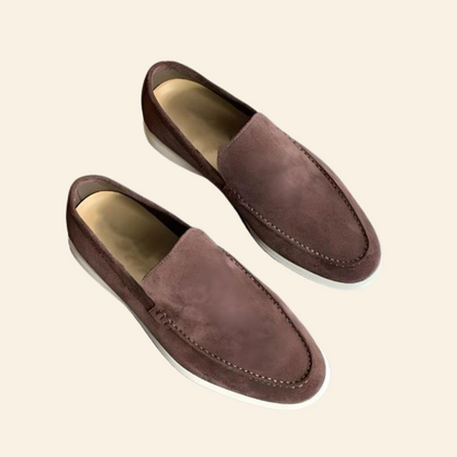 Mocassino van Suede Leer Bruin Elegant Design