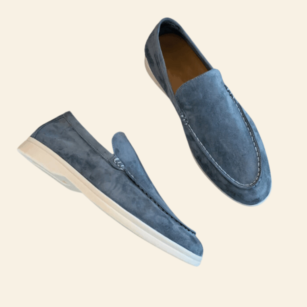 Mocassino van Suede Leer Bruin Elegant Design