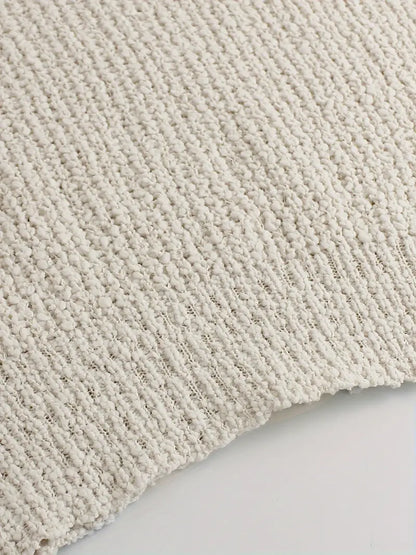 Vrouwelijke Off-Shoulder Trui Grof Gebreid