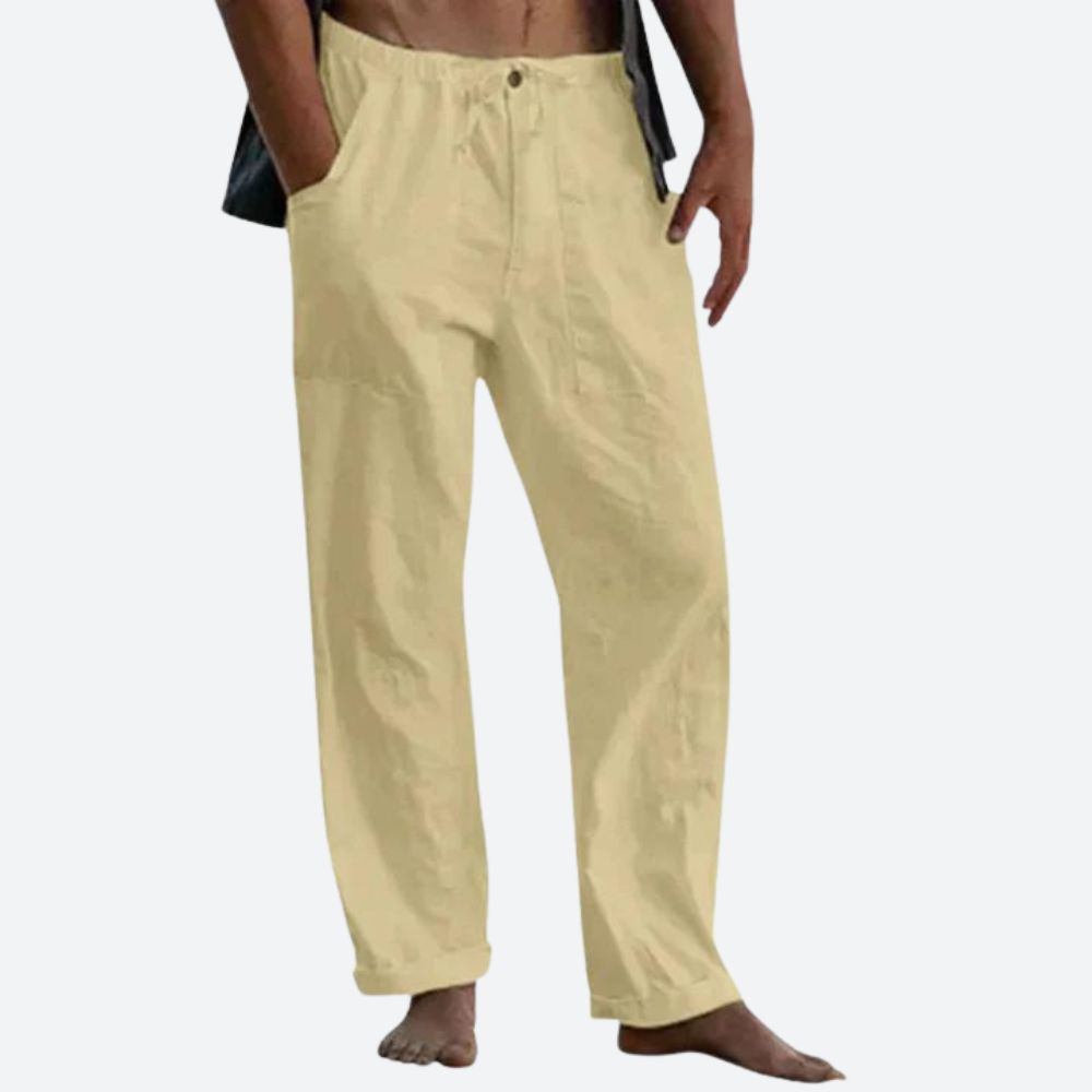 Linnen Herenbroek Casual Zomer Losse Fit