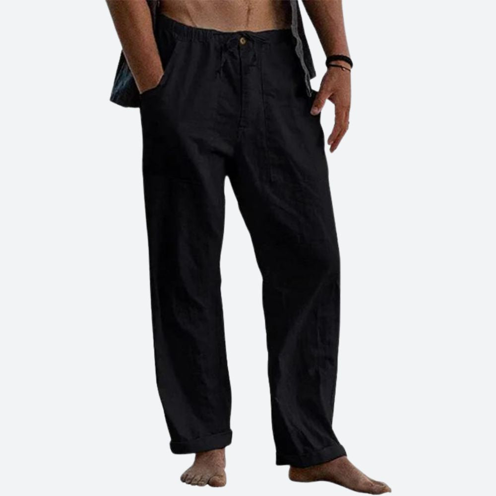 Linnen Broek Heren Casual Zomerstijl