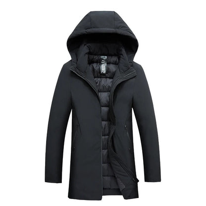 Heren Winterjas Slim Fit met Afneembare Capuchon