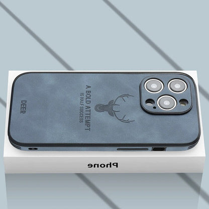 Smartphone Hoesje in Leerlook — Slank Design met Valbescheming & MagSafe-Compatibiliteit voor iPhone 16/15/14/13/12