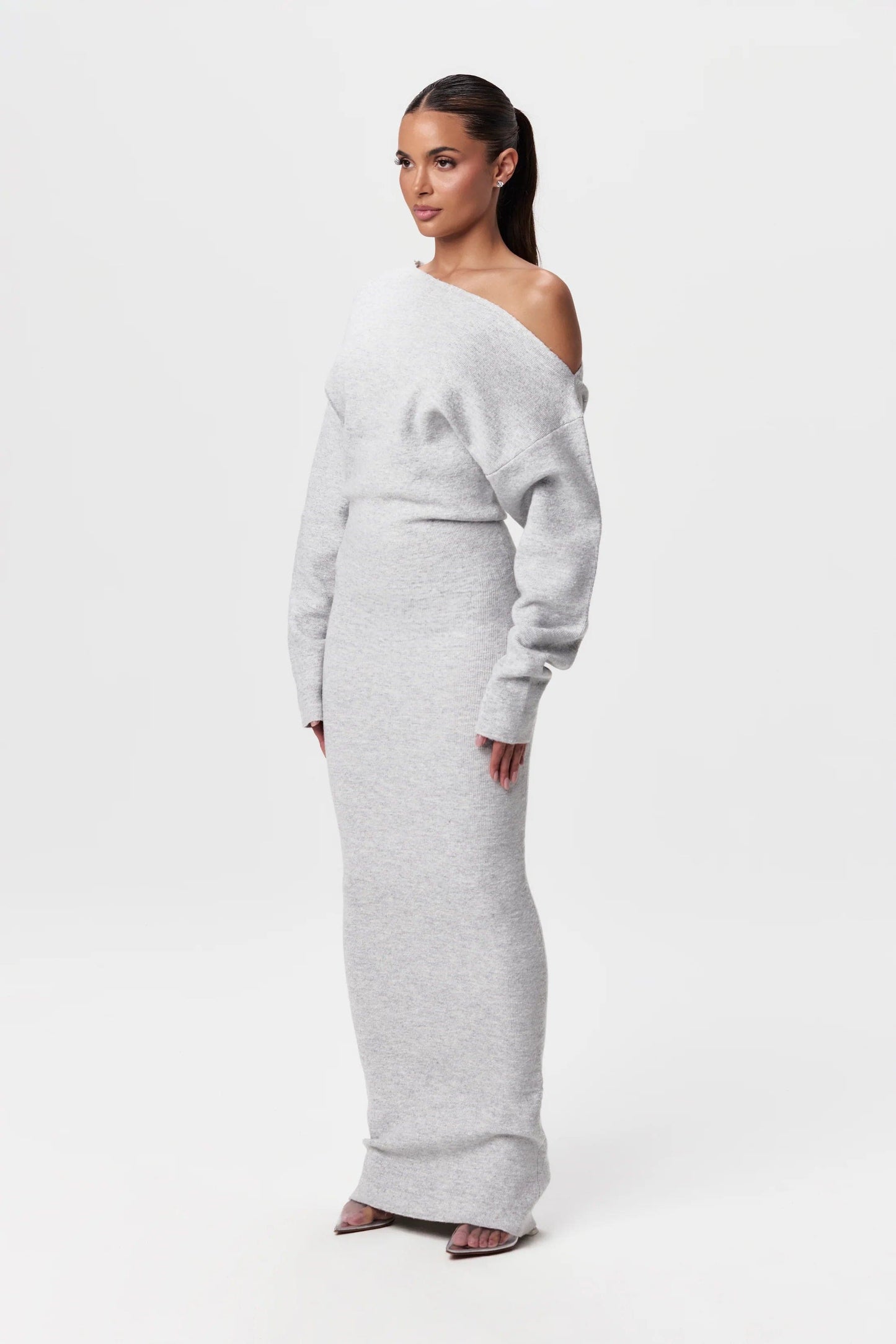 Gebreide Maxi Jurk Elegante Lange Zomerjurk