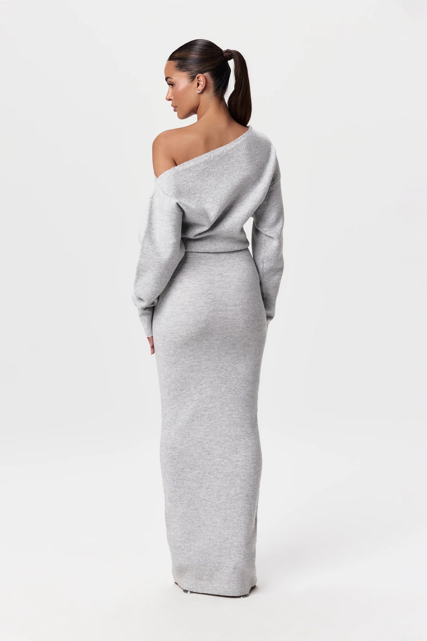 Gebreide Maxi Jurk Elegante Lange Zomerjurk