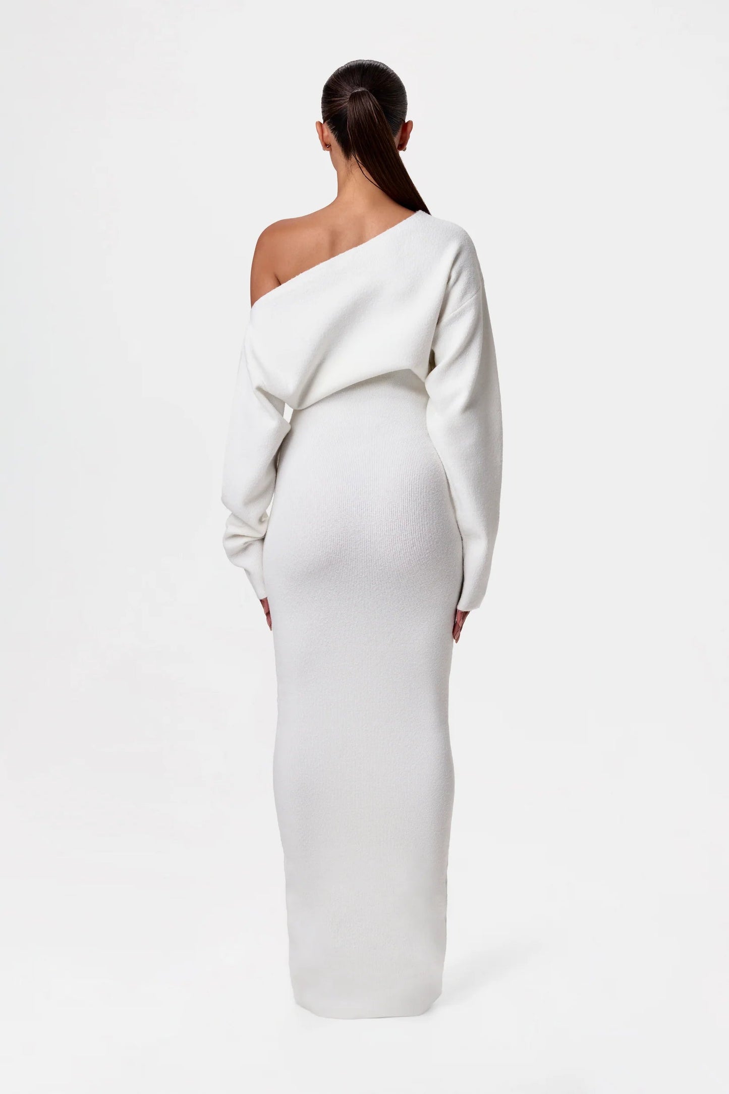 Gebreide Maxi Jurk Elegante Lange Zomerjurk
