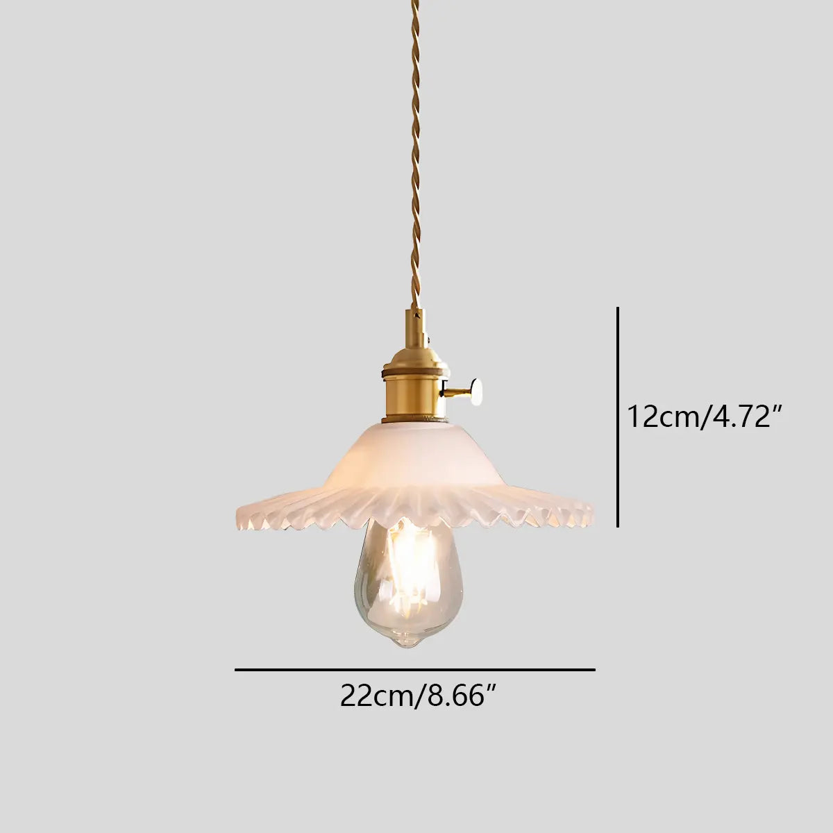 Hanglamp Glas Brons Verstelbare Kabel Woonkamer Eettafel Transparante Glazen Hanglamp Sfeerverlichting Vintage