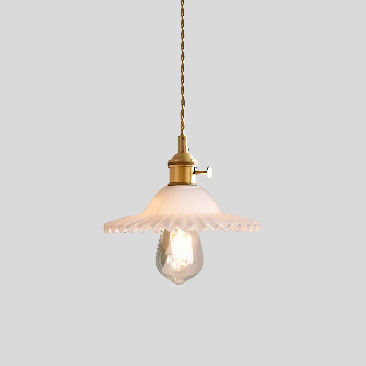 Hanglamp Glas Brons Verstelbare Kabel Woonkamer Eettafel Transparante Glazen Hanglamp Sfeerverlichting Vintage