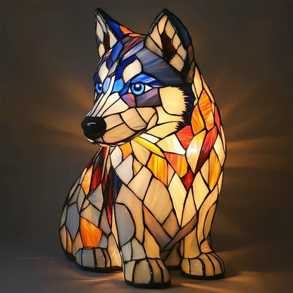 Sfeervolle LED Nachtlamp Hond – Dierenlamp met Warm Licht – USB Bediening – 15 cm Decoratief Hondenrassenlamp voor Kinderkamer Nachtkastje