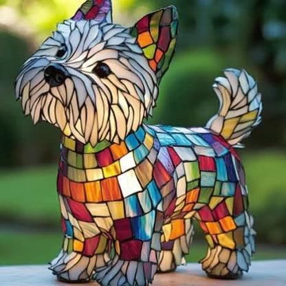 Sfeervolle LED Nachtlamp Hond – Dierenlamp met Warm Licht – USB Bediening – 15 cm Decoratief Hondenrassenlamp voor Kinderkamer Nachtkastje