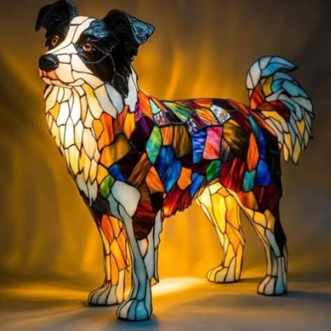 Sfeervolle LED Nachtlamp Hond – Dierenlamp met Warm Licht – USB Bediening – 15 cm Decoratief Hondenrassenlamp voor Kinderkamer Nachtkastje
