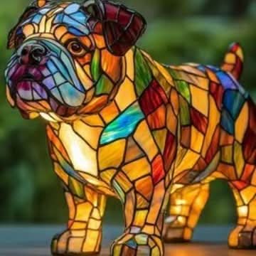 Sfeervolle LED Nachtlamp Hond – Dierenlamp met Warm Licht – USB Bediening – 15 cm Decoratief Hondenrassenlamp voor Kinderkamer Nachtkastje