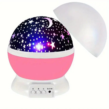 Sterrenprojector LED Nachtlamp met 360° Rotatie en Timer voor Kinderkamer en Slaapkamer | Oplaadbaar