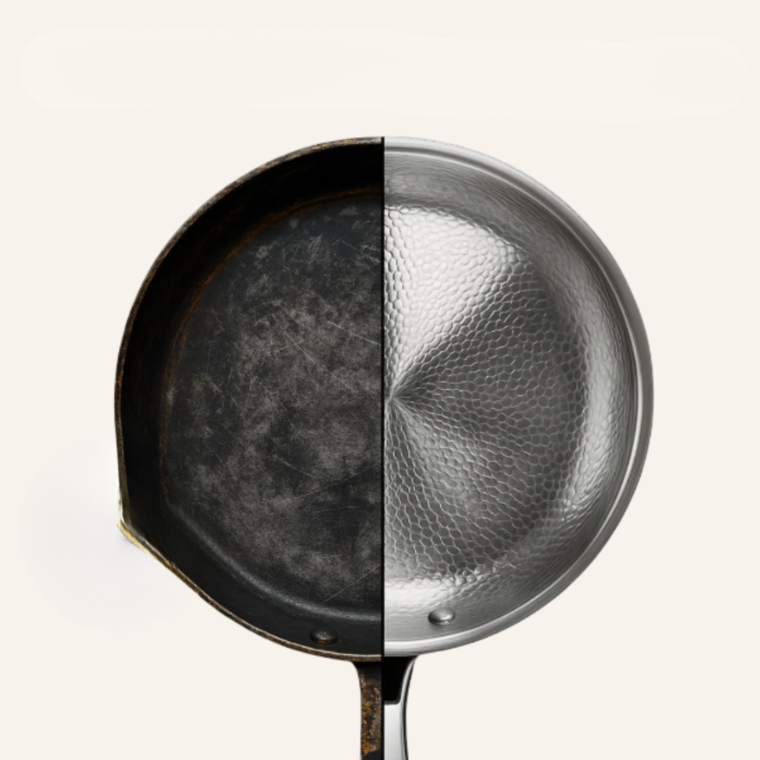 Titanium Koekenpan voor Inductie & Gas | Duurzaam & Zonder Coating