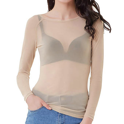 Dames Top Mesh Elegante Uitgaanskleding