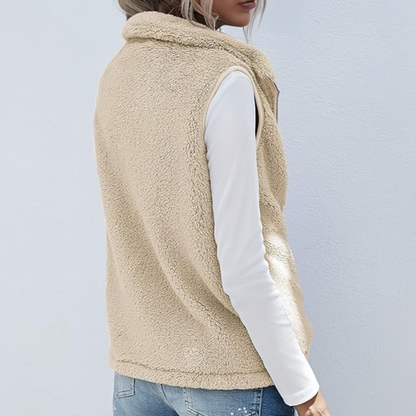 Nadine Gilet Warm en Comfortabel met Rits