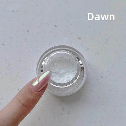Chroomeffect Nagelvijl Poeder Spiegelglans Manicure Set 1g Professionele Salon & Thuis 2-Delige Set Veilige Pigmenten Meerdere Kleuren Beschikbaar