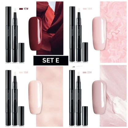 Nagelgel Stift Precisie Nail Art | Gel Kleur | Snel Drogende Nagellak | NailFlex gel nagellak pen precisie nail art thuis maniküre ontwerp patroon ombre