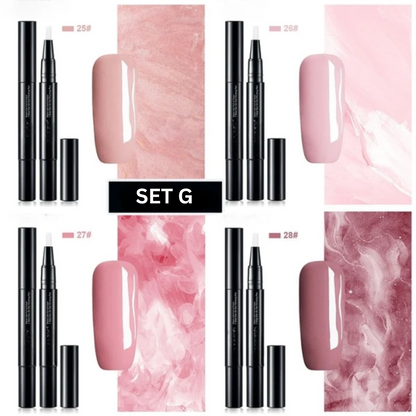 Nagelgel Stift Precisie Nail Art | Gel Kleur | Snel Drogende Nagellak | NailFlex gel nagellak pen precisie nail art thuis maniküre ontwerp patroon ombre