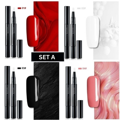 Nagelgel Stift Precisie Nail Art | Gel Kleur | Snel Drogende Nagellak | NailFlex gel nagellak pen precisie nail art thuis maniküre ontwerp patroon ombre