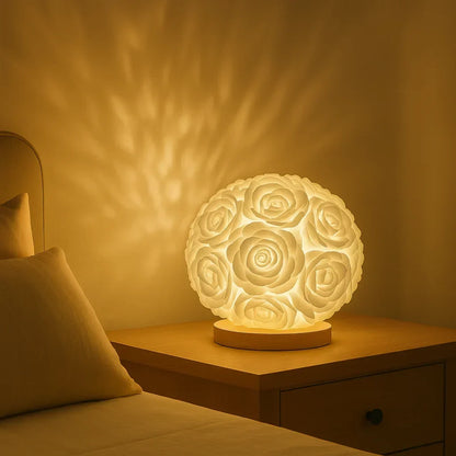 Decoratieve Rozenverlichting met Warme LED-Gloed – Kunstbloemen Tafellamp voor Sfeervolle Woonruimtes