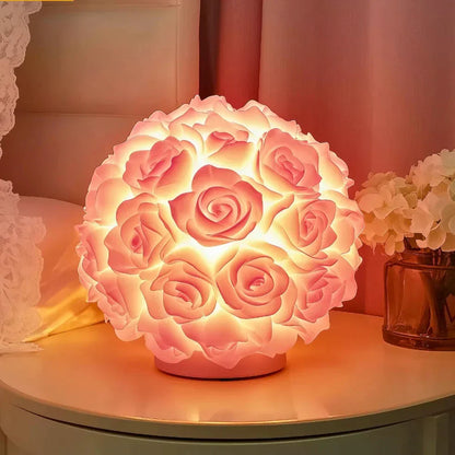 Decoratieve Rozenverlichting met Warme LED-Gloed – Kunstbloemen Tafellamp voor Sfeervolle Woonruimtes