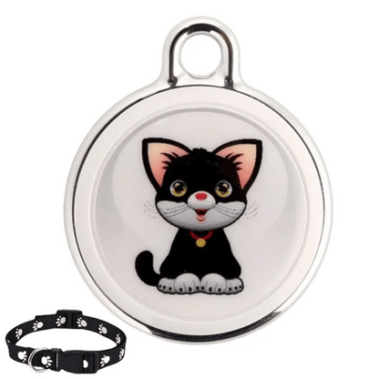 Bluetooth Huisdierentracker met GPS Locatie Compact Waterdicht voor Katten Honden